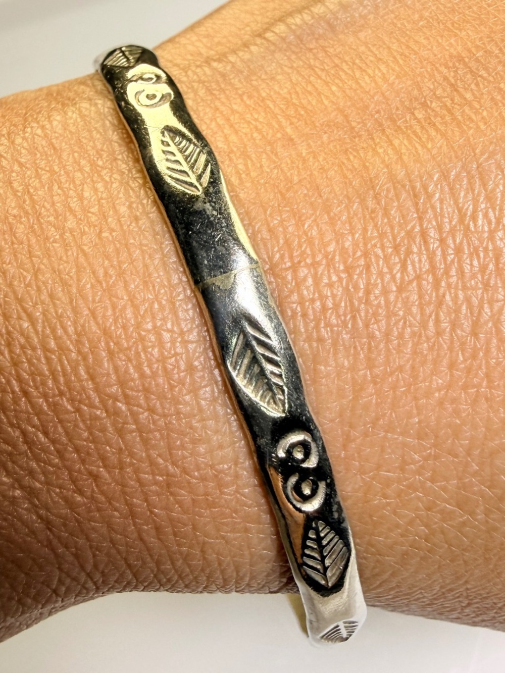 Taxco Mexican Sterling Silver Bangle Bracelet